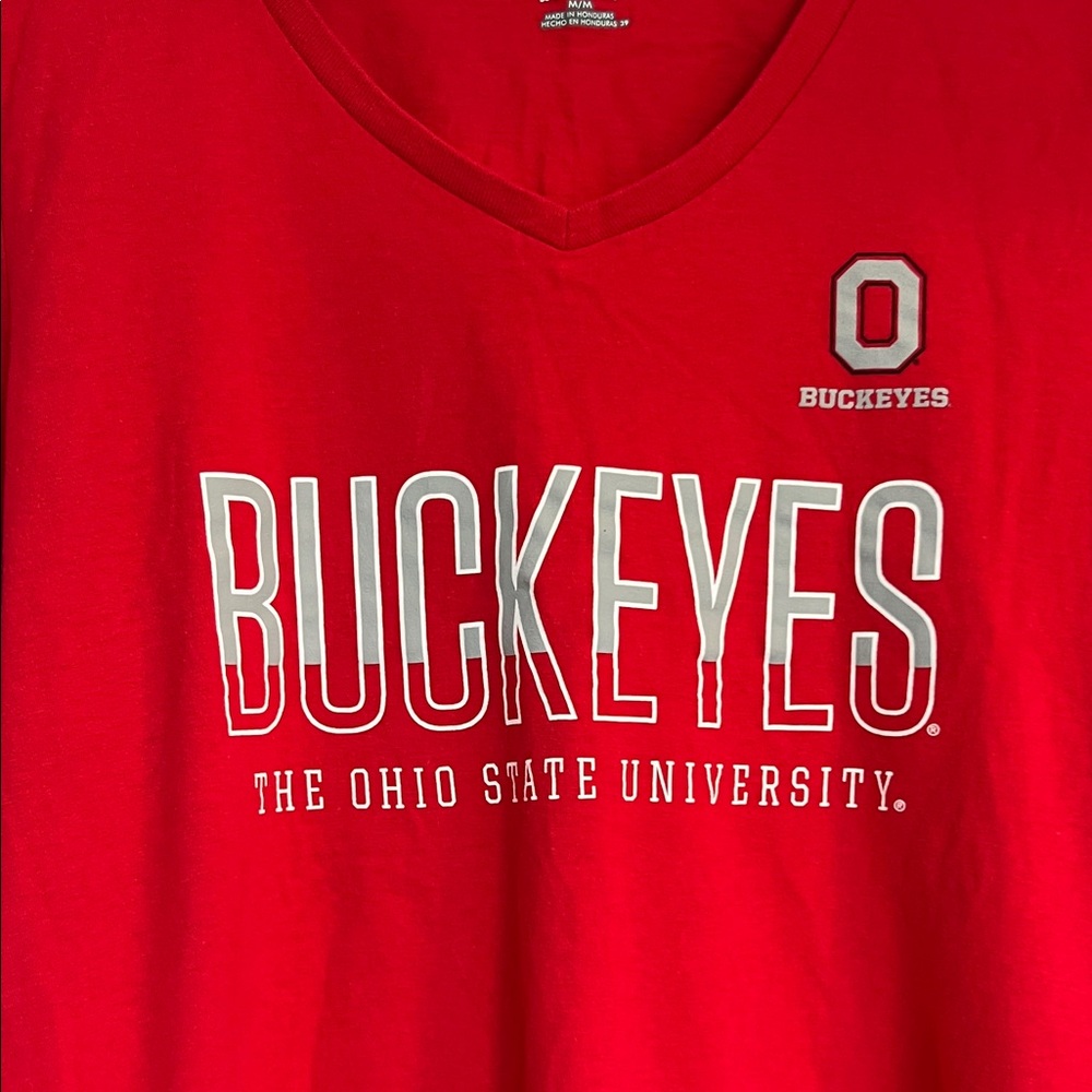 Ohio State University Red Graphic Long Sleeve Tee Size Medium - Picture 3 of 4